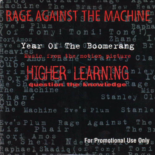 Rage Against The Machine : Year of the Boomerang